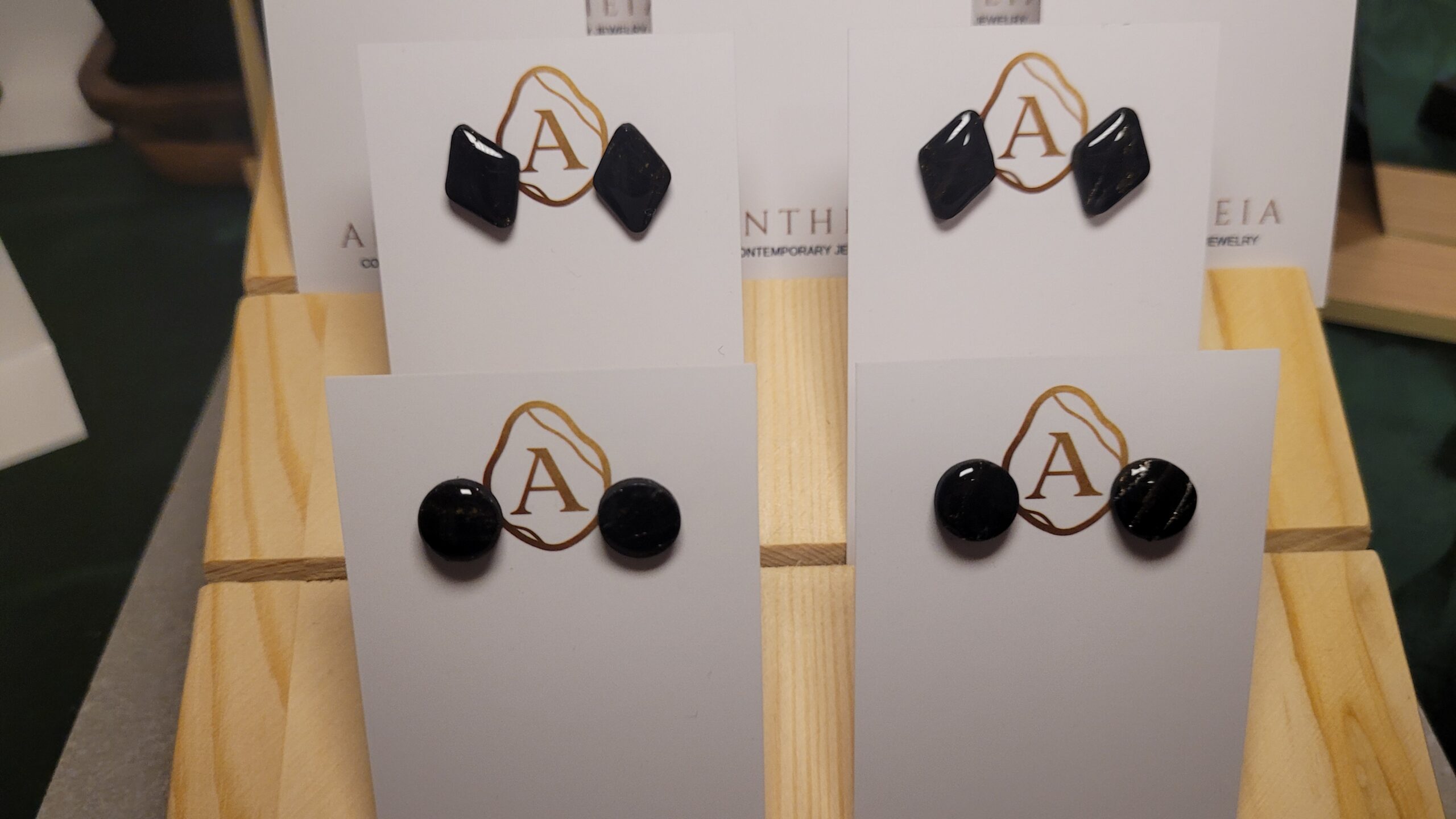 Midnight Gold Studs - Image 5