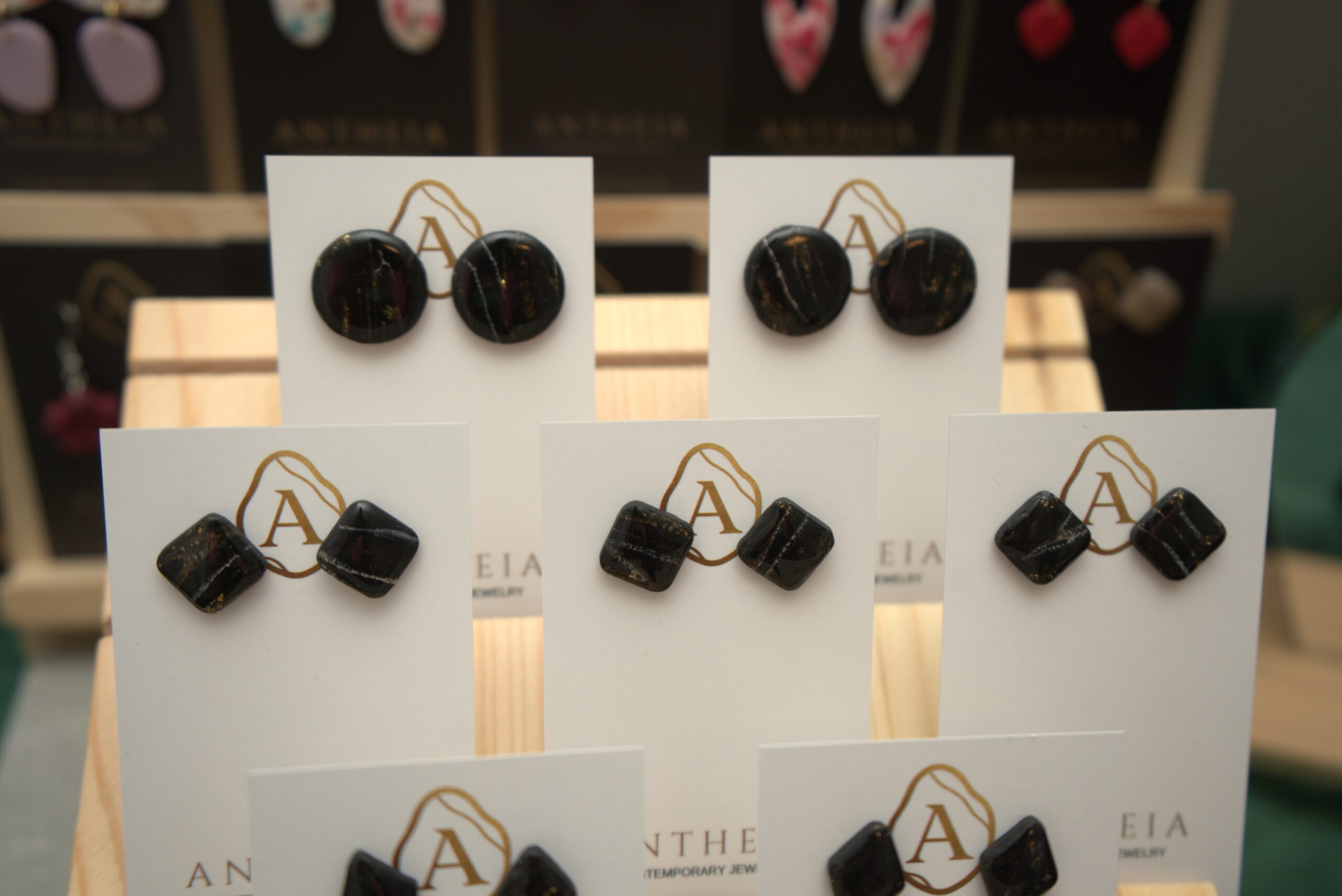 Midnight Gold Studs - Image 2